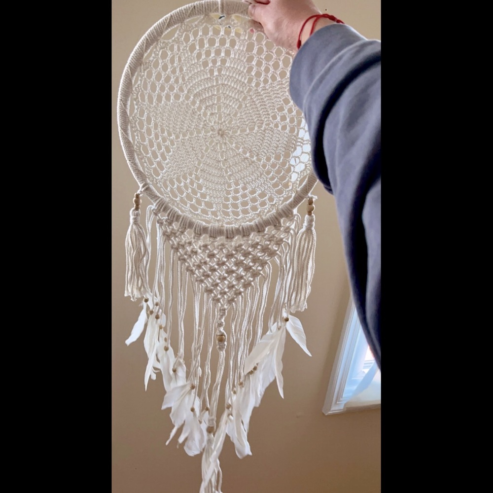 🪶🆕Large white dream catcher